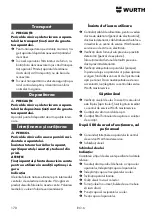 Preview for 170 page of Würth HDR 160 Compact Translation Of The Original Operating Instructions