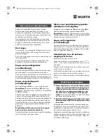 Preview for 74 page of Würth HKS 10-A Translation Of The Original Operating Instructions