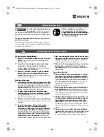 Preview for 76 page of Würth HKS 10-A Translation Of The Original Operating Instructions