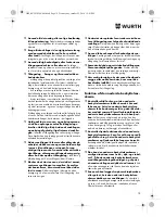 Preview for 78 page of Würth HKS 10-A Translation Of The Original Operating Instructions