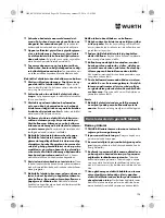 Preview for 124 page of Würth HKS 10-A Translation Of The Original Operating Instructions