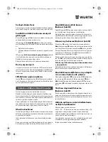 Preview for 130 page of Würth HKS 10-A Translation Of The Original Operating Instructions