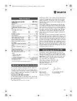 Preview for 137 page of Würth HKS 10-A Translation Of The Original Operating Instructions