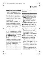 Preview for 138 page of Würth HKS 10-A Translation Of The Original Operating Instructions