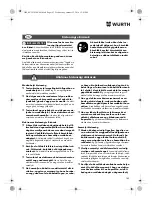 Preview for 143 page of Würth HKS 10-A Translation Of The Original Operating Instructions