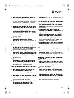 Preview for 231 page of Würth HKS 10-A Translation Of The Original Operating Instructions