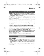 Preview for 51 page of Würth HL 10-A Translation Of The Original Operating Instructions