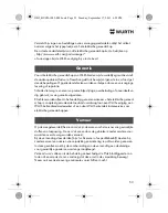 Preview for 53 page of Würth HL 10-A Translation Of The Original Operating Instructions