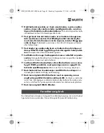 Preview for 62 page of Würth HL 10-A Translation Of The Original Operating Instructions