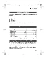 Preview for 63 page of Würth HL 10-A Translation Of The Original Operating Instructions