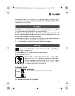 Preview for 72 page of Würth HL 10-A Translation Of The Original Operating Instructions