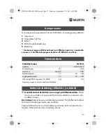 Preview for 75 page of Würth HL 10-A Translation Of The Original Operating Instructions