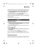 Preview for 76 page of Würth HL 10-A Translation Of The Original Operating Instructions