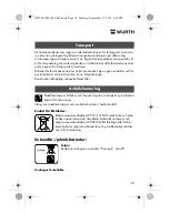 Preview for 78 page of Würth HL 10-A Translation Of The Original Operating Instructions