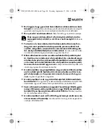 Preview for 101 page of Würth HL 10-A Translation Of The Original Operating Instructions