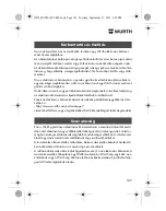 Preview for 105 page of Würth HL 10-A Translation Of The Original Operating Instructions