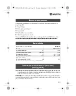 Preview for 124 page of Würth HL 10-A Translation Of The Original Operating Instructions