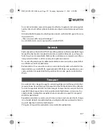 Preview for 127 page of Würth HL 10-A Translation Of The Original Operating Instructions