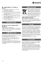 Preview for 50 page of Würth MLLG18 Translation Of The Original Operating Instructions