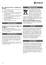 Preview for 60 page of Würth MLLG18 Translation Of The Original Operating Instructions