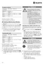 Preview for 22 page of Würth MM 600 TRMS Translation Of The Original Operating Instructions