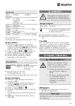 Preview for 87 page of Würth MM 600 TRMS Translation Of The Original Operating Instructions