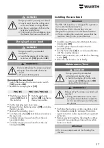 Preview for 27 page of Würth PBS 105 Translation Of The Original Operating Instructions