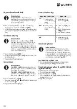 Preview for 92 page of Würth PBS 105 Translation Of The Original Operating Instructions