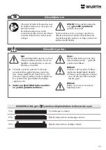 Preview for 53 page of Würth POWERDISK Operating Instructions Manual