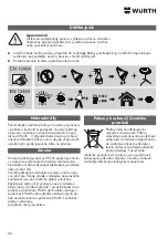 Preview for 68 page of Würth POWERDISK Operating Instructions Manual