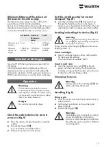 Preview for 17 page of Wurth Master 0864 500 Translation Of The Original Operating Instructions