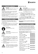 Preview for 26 page of Wurth Master 0864 500 Translation Of The Original Operating Instructions