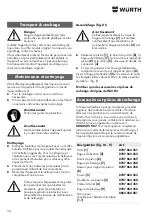 Preview for 34 page of Wurth Master 0864 500 Translation Of The Original Operating Instructions