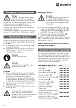 Preview for 50 page of Wurth Master 0864 500 Translation Of The Original Operating Instructions