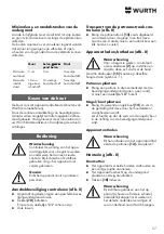 Preview for 57 page of Wurth Master 0864 500 Translation Of The Original Operating Instructions