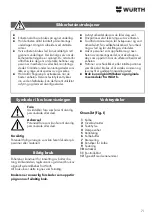 Preview for 71 page of Wurth Master 0864 500 Translation Of The Original Operating Instructions