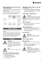 Preview for 73 page of Wurth Master 0864 500 Translation Of The Original Operating Instructions