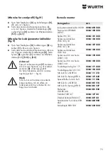 Preview for 75 page of Wurth Master 0864 500 Translation Of The Original Operating Instructions