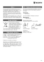 Preview for 85 page of Wurth Master 0864 500 Translation Of The Original Operating Instructions