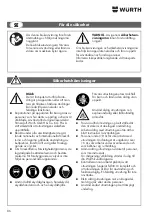 Preview for 86 page of Wurth Master 0864 500 Translation Of The Original Operating Instructions