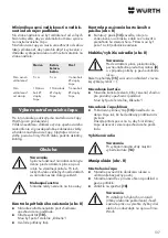 Preview for 137 page of Wurth Master 0864 500 Translation Of The Original Operating Instructions