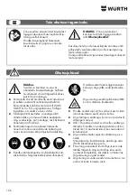 Preview for 166 page of Wurth Master 0864 500 Translation Of The Original Operating Instructions