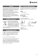 Preview for 173 page of Wurth Master 0864 500 Translation Of The Original Operating Instructions