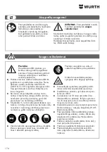 Preview for 174 page of Wurth Master 0864 500 Translation Of The Original Operating Instructions