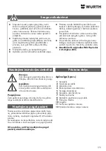 Preview for 175 page of Wurth Master 0864 500 Translation Of The Original Operating Instructions