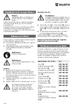 Preview for 186 page of Wurth Master 0864 500 Translation Of The Original Operating Instructions