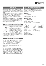 Preview for 189 page of Wurth Master 0864 500 Translation Of The Original Operating Instructions