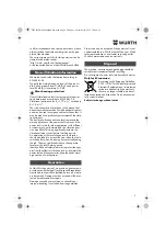 Preview for 9 page of wurth 0702 124 X Original Operating Instructions