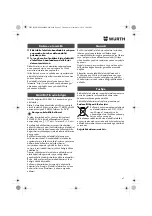 Preview for 47 page of wurth 0702 124 X Original Operating Instructions