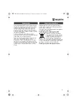 Preview for 51 page of wurth 0702 124 X Original Operating Instructions